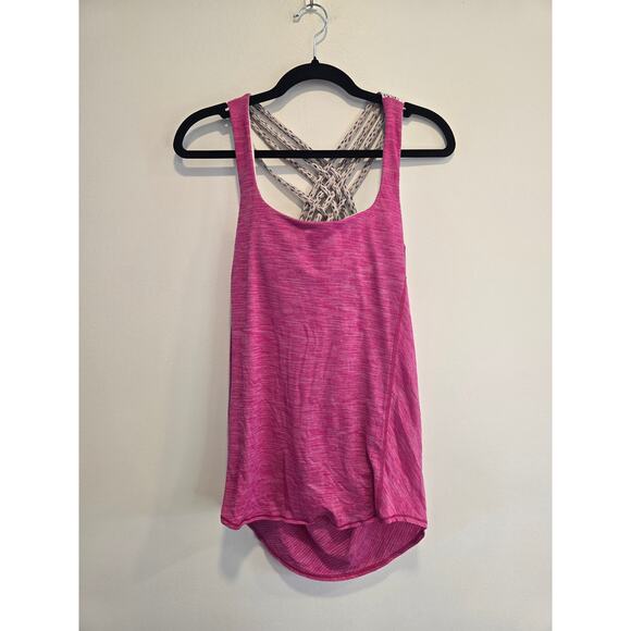 lululemon athletica Tops - Lululemon Free To Be Wild Tank Top Pink Leopard Size Small Preloved
